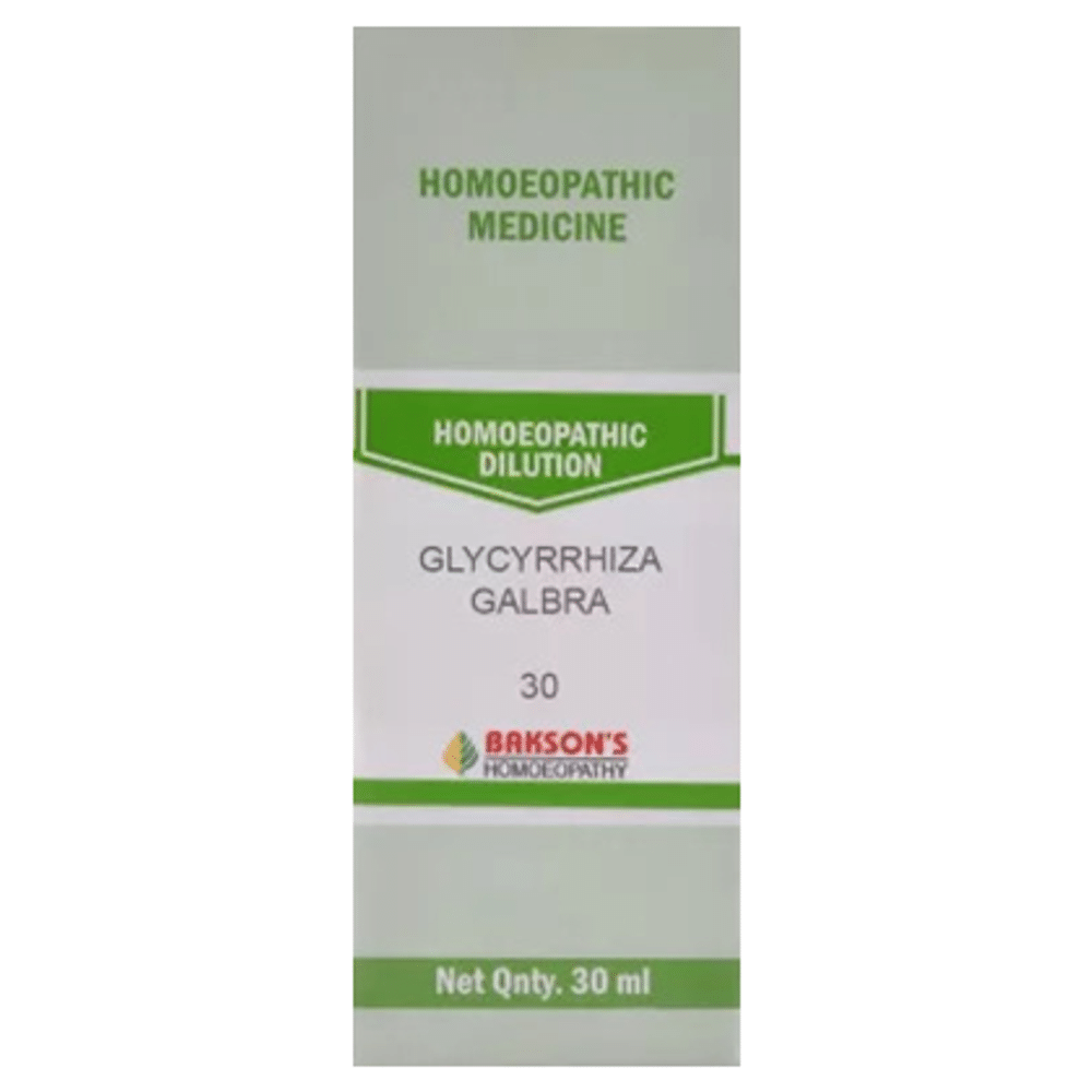 Bakson's Homeopathy Glycyrrhiza Galbra Dilution 30 Bakson's Homeopathy Glycyrrhiza Galbra Dilution 30