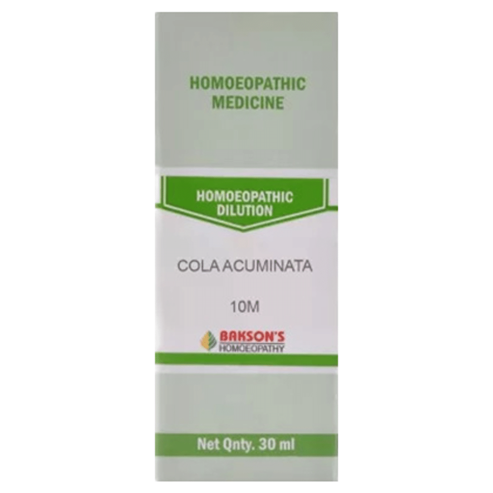 Bakson's Homeopathy Cola Acuminata Dilution 10M Bakson's Homeopathy Cola Acuminata Dilution 10M