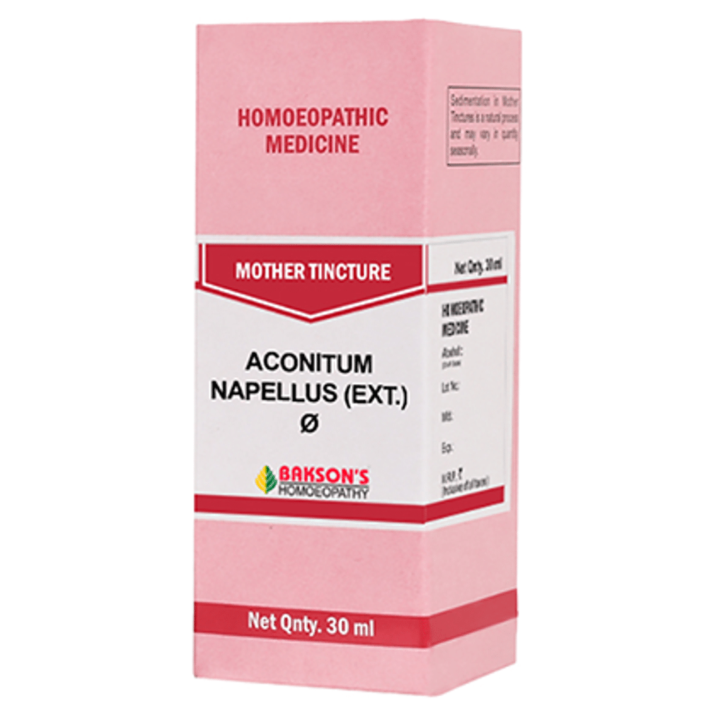 Bakson's Homeopathy Aconitum Napellus (Ext) Mother Tincture Q Bakson's Homeopathy Aconitum Napellus (Ext) Mother Tincture Q