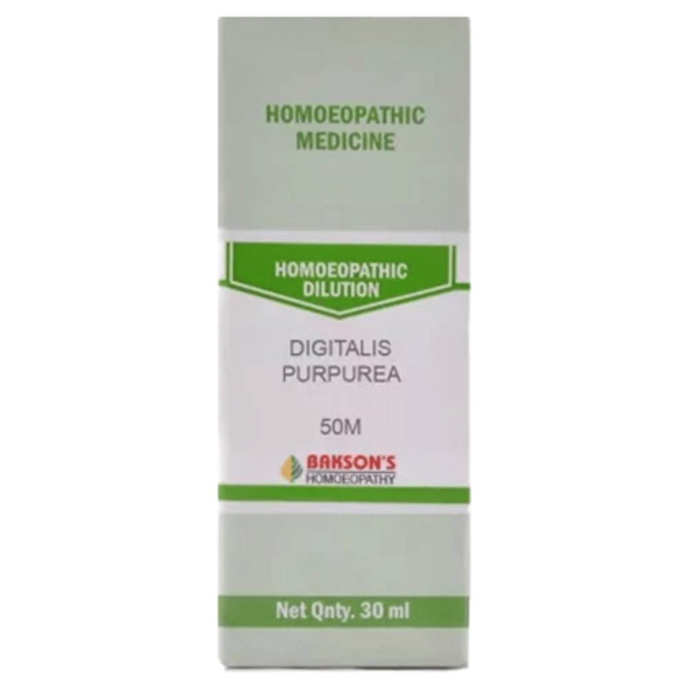 Bakson's Homeopathy Digitalis Purpurea Dilution 50M Bakson's Homeopathy Digitalis Purpurea Dilution 50M