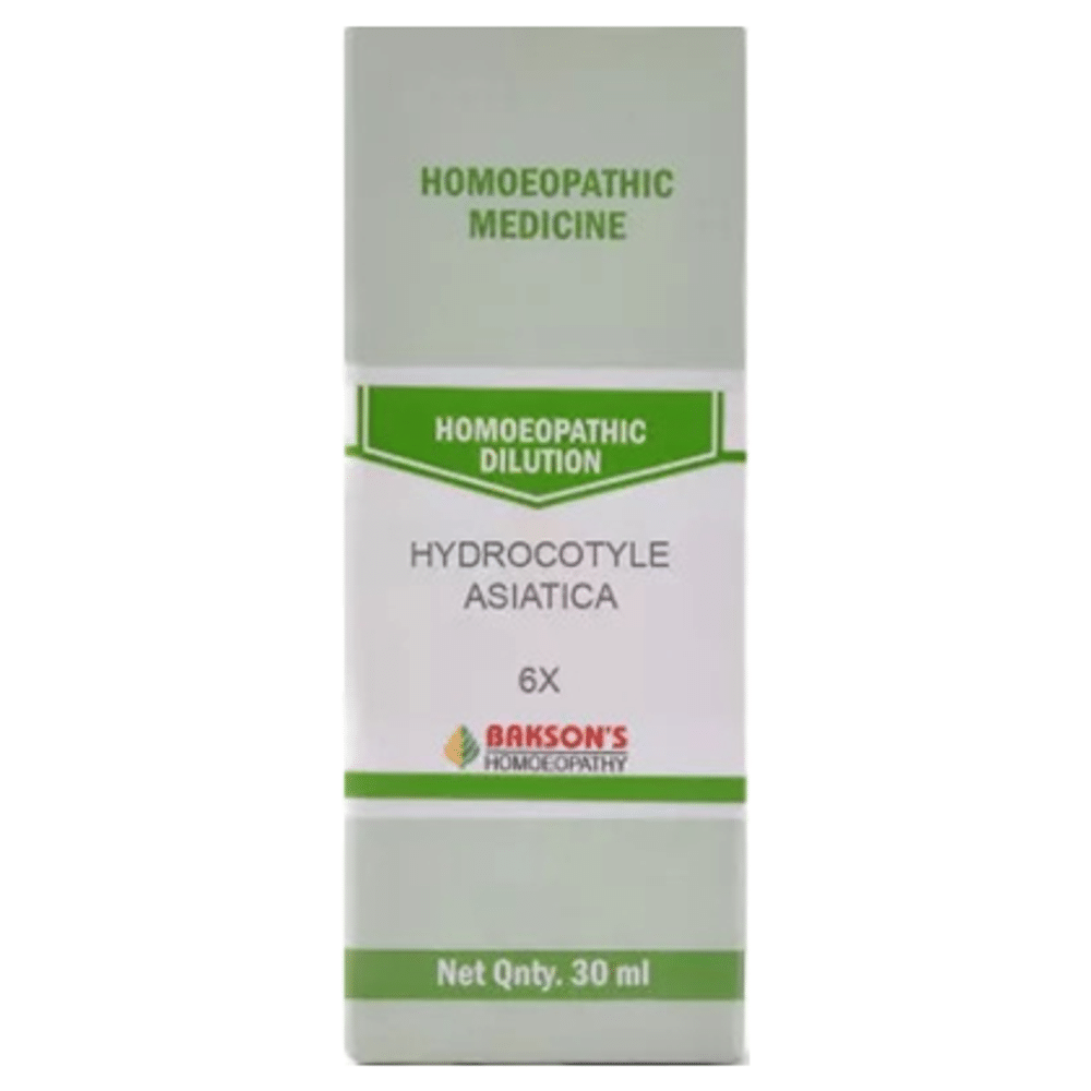 Bakson's Homeopathy Hydrocotyle Asiatica Dilution 6X Bakson's Homeopathy Hydrocotyle Asiatica Dilution 6X
