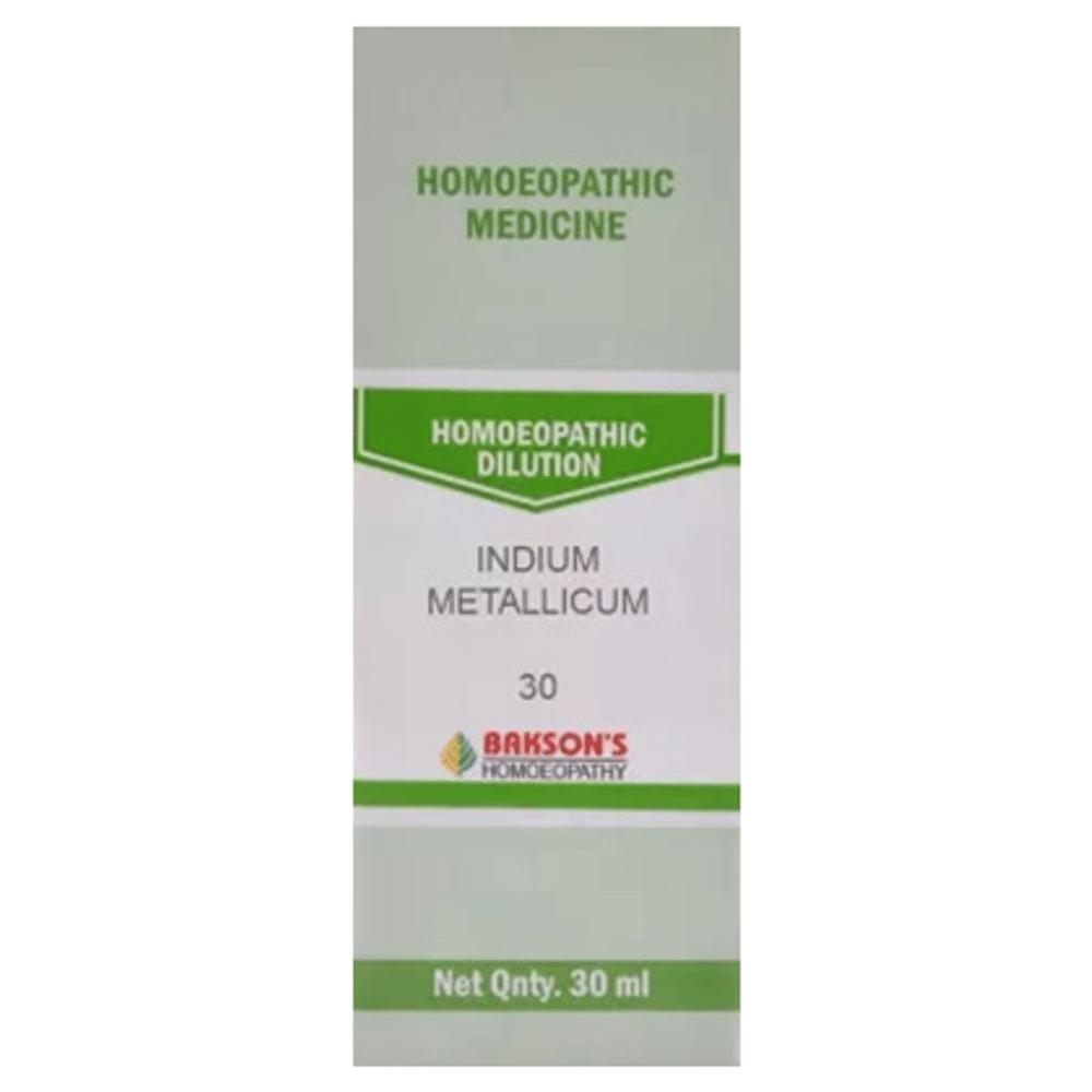 Bakson's Homeopathy Indium Metallicum Dilution 30
