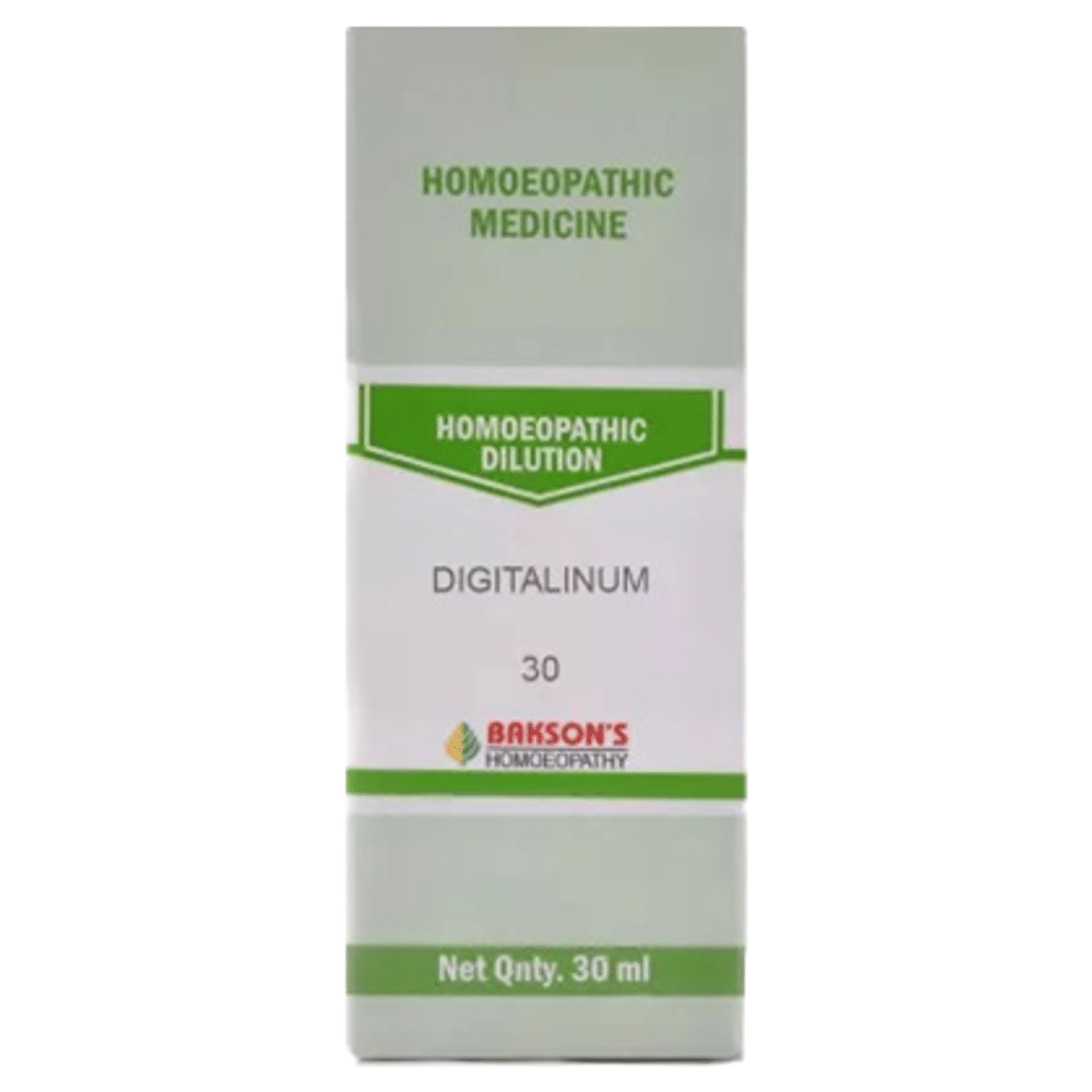 Bakson's Homeopathy Digitalinum Dilution 30 Bakson's Homeopathy Digitalinum Dilution 30