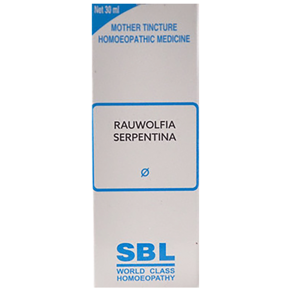 SBL Rauwolfia Serpentina Mother Tincture Q SBL Rauwolfia Serpentina Mother Tincture Q