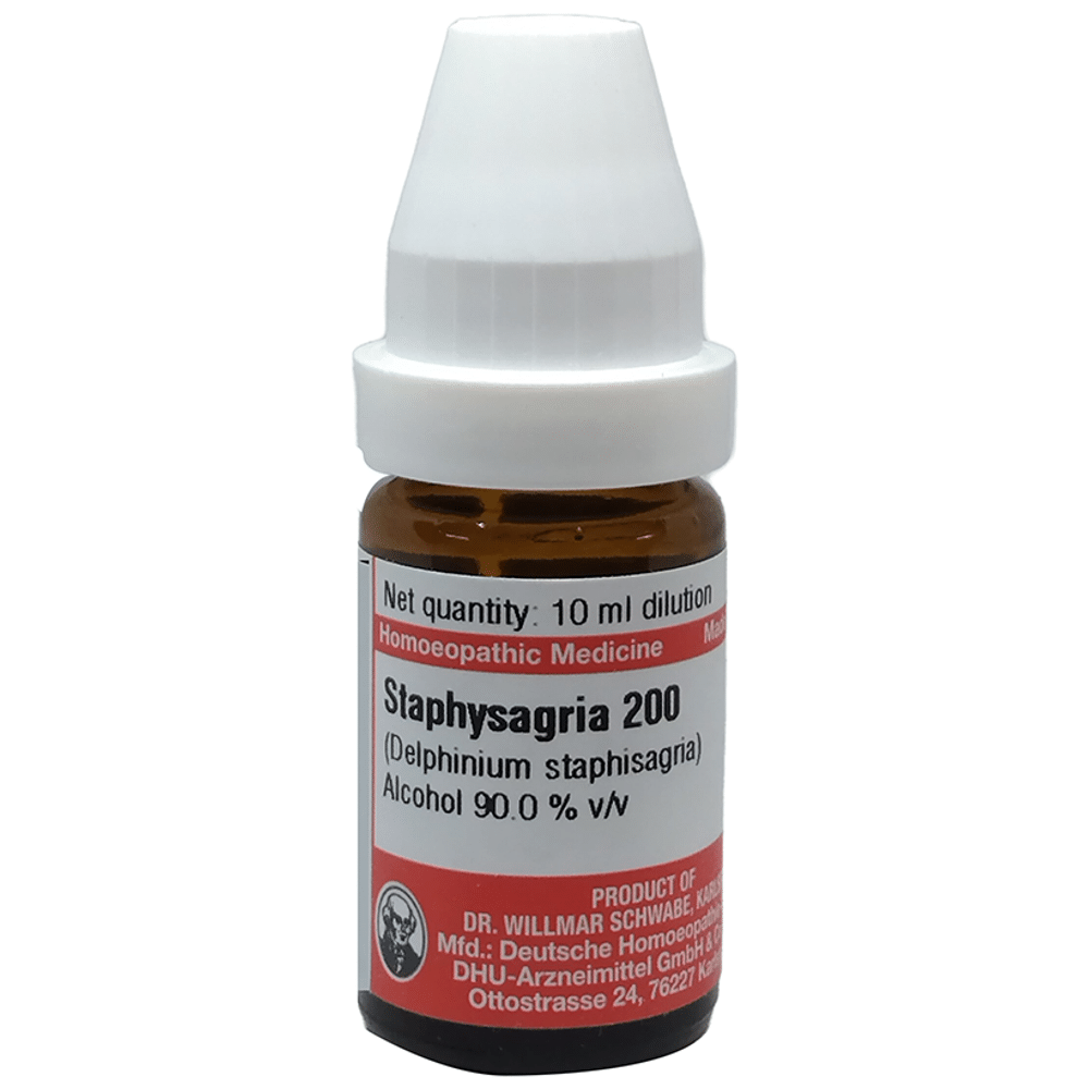 Dr Willmar Schwabe Germany Staphysagria Dilution 200 Dr Willmar Schwabe Germany Staphysagria Dilution 200