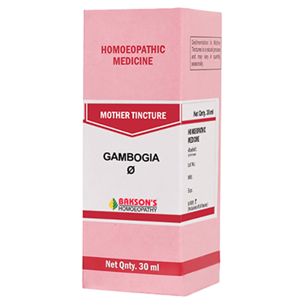 Bakson's Homeopathy Gambogia Mother Tincture Q Bakson's Homeopathy Gambogia Mother Tincture Q