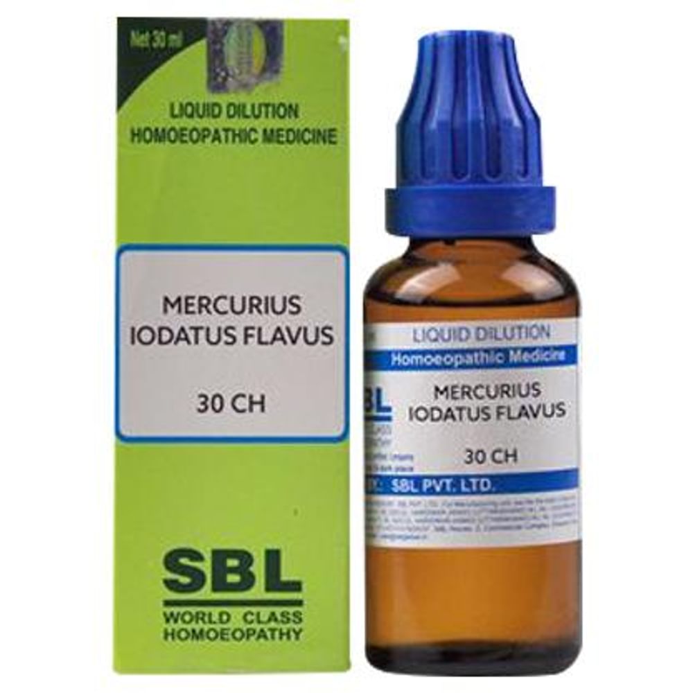 SBL Mercurius Iodatus Flavus Dilution 30 CH SBL Mercurius Iodatus Flavus Dilution 30 CH