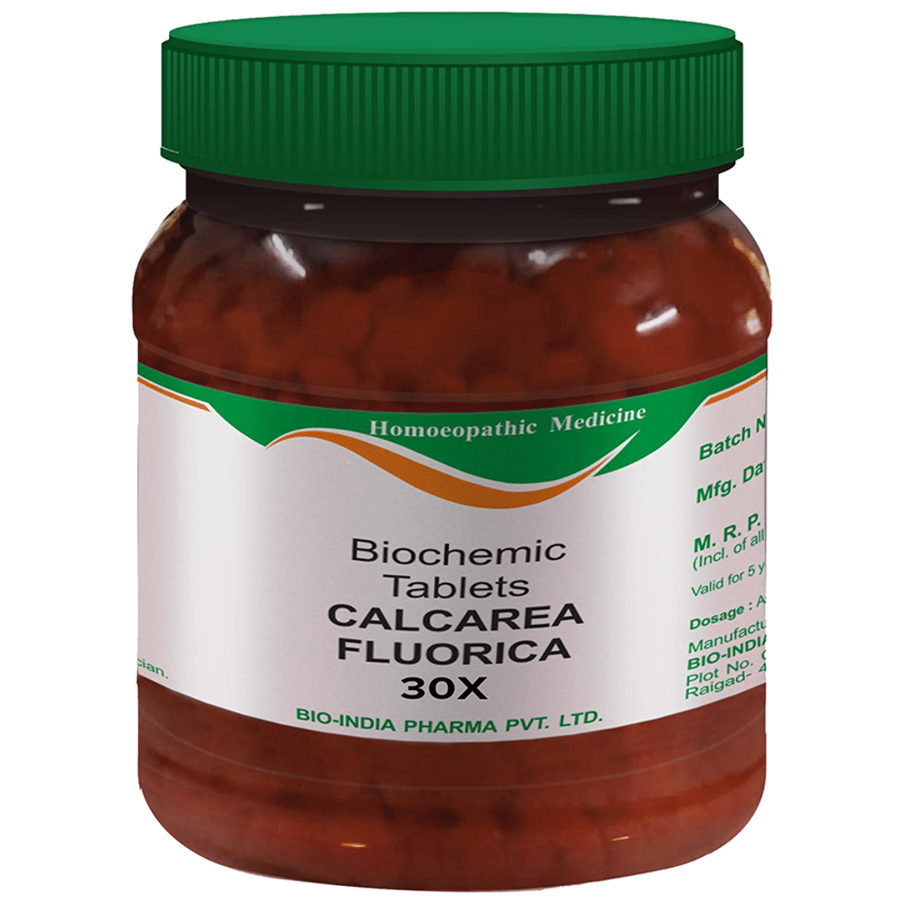 Bio India Calcarea Fluorica Biochemic Tablet 30X Bio India Calcarea Fluorica Biochemic Tablet 30X