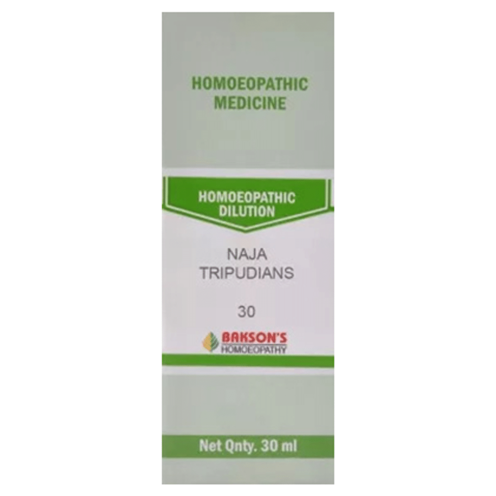 Bakson's Homeopathy Naja Tripudians Dilution 30