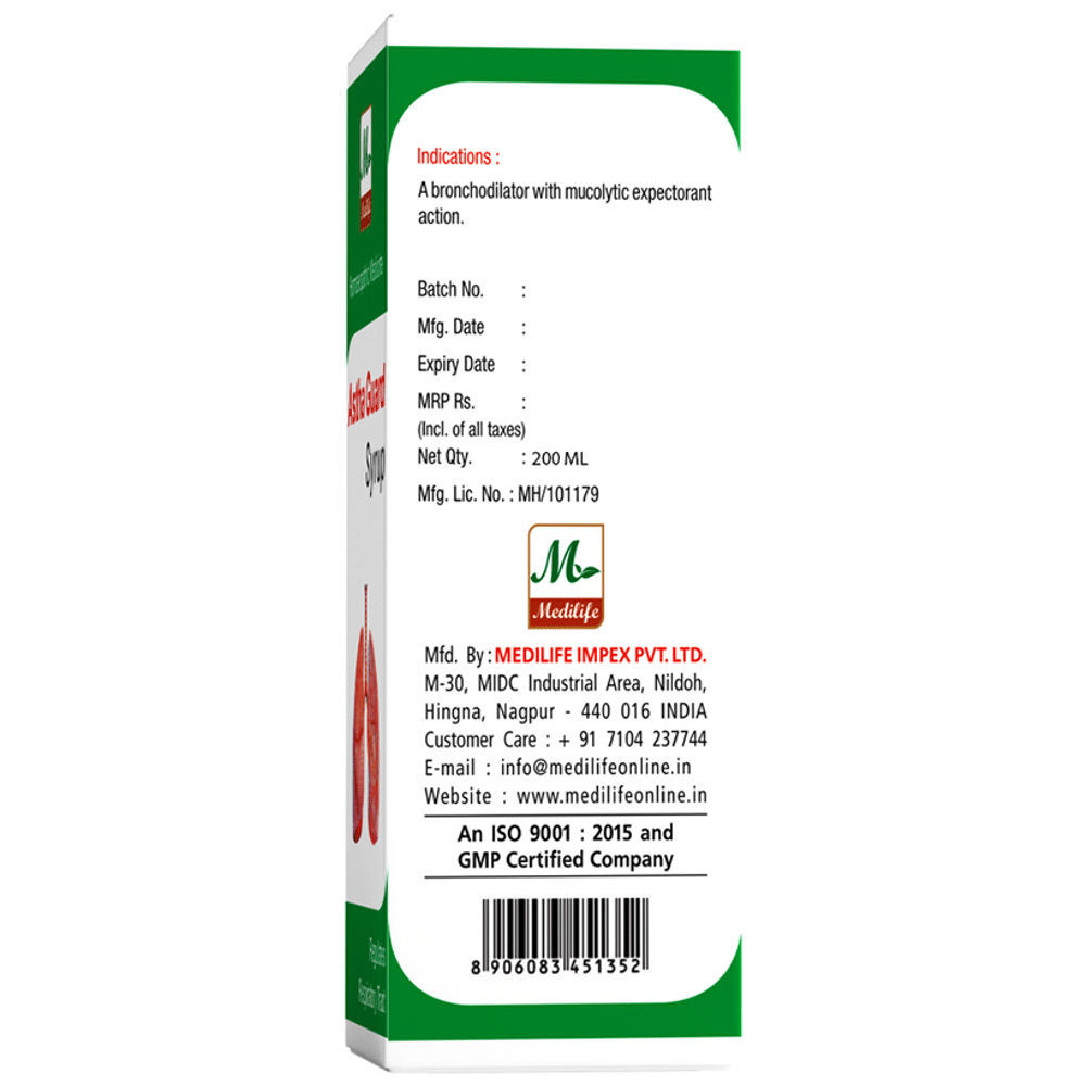 Medilife Astha Guard Syrup Medilife Astha Guard Syrup