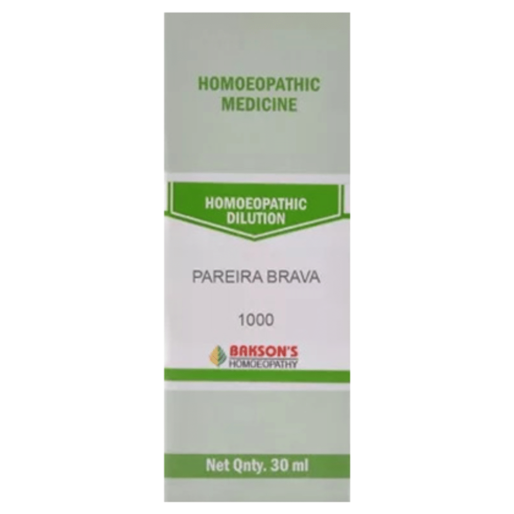 Bakson's Homeopathy Pareira Brava Dilution 1000 CH