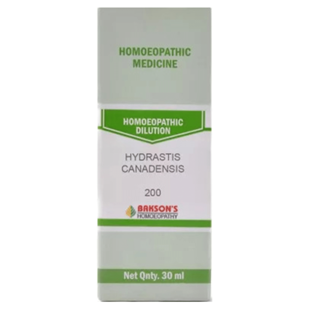 Bakson's Homeopathy Hydrastis Canadensis Dilution 200 Bakson's Homeopathy Hydrastis Canadensis Dilution 200