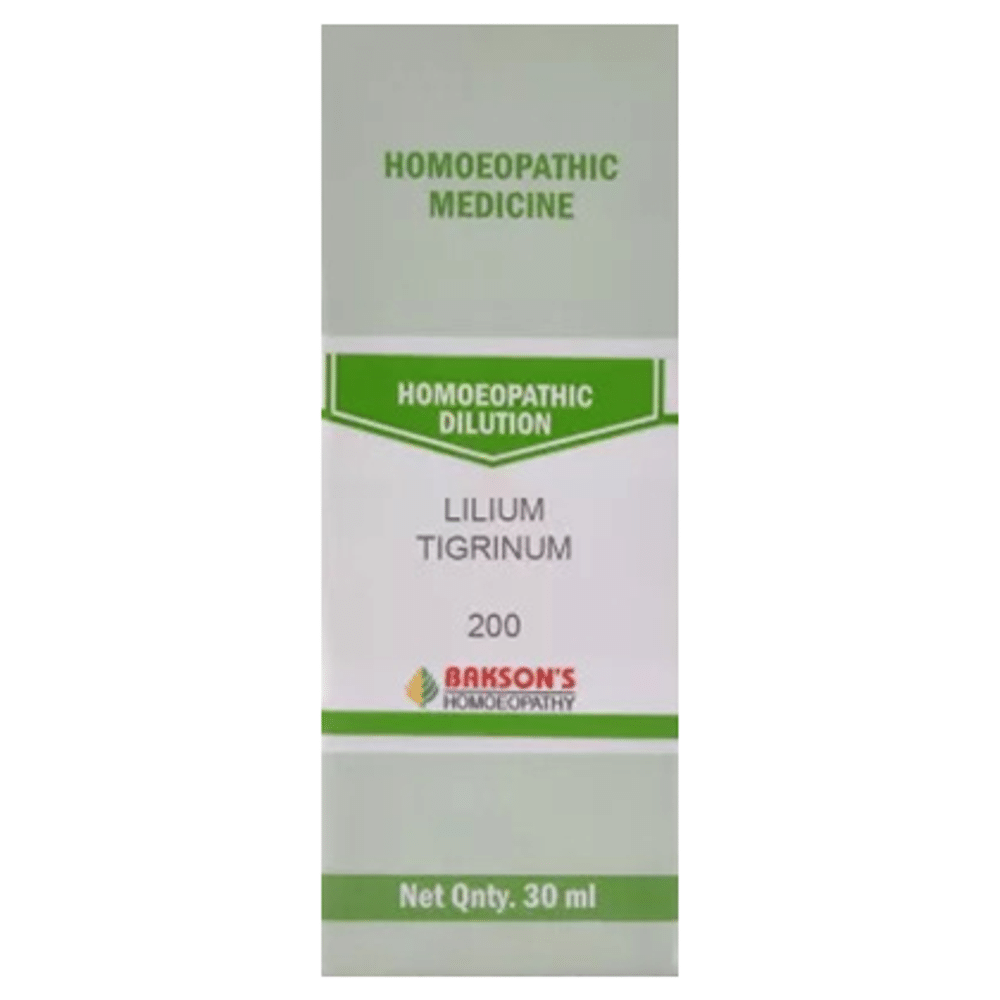 Bakson's Homeopathy Lilium Tigrinum Dilution 200 Bakson's Homeopathy Lilium Tigrinum Dilution 200