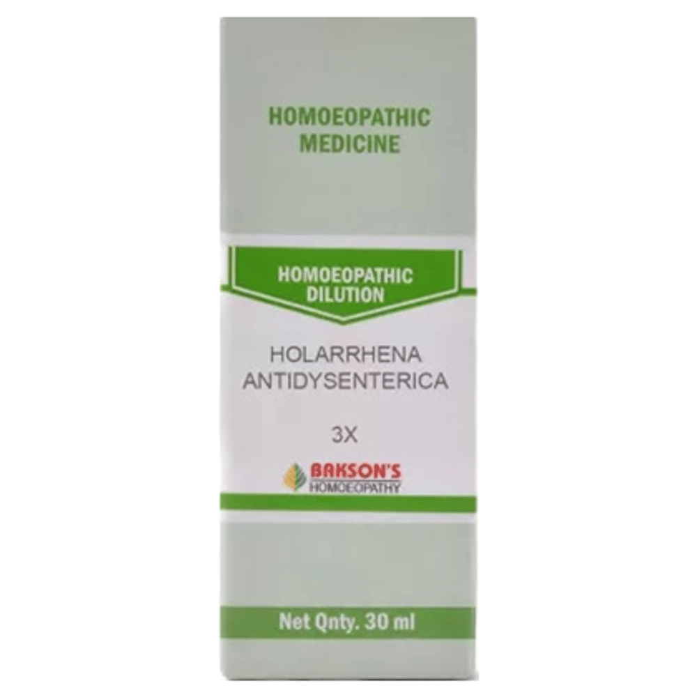 Bakson's Homeopathy Holarrhena Antidysenterica Dilution 3X Bakson's Homeopathy Holarrhena Antidysenterica Dilution 3X