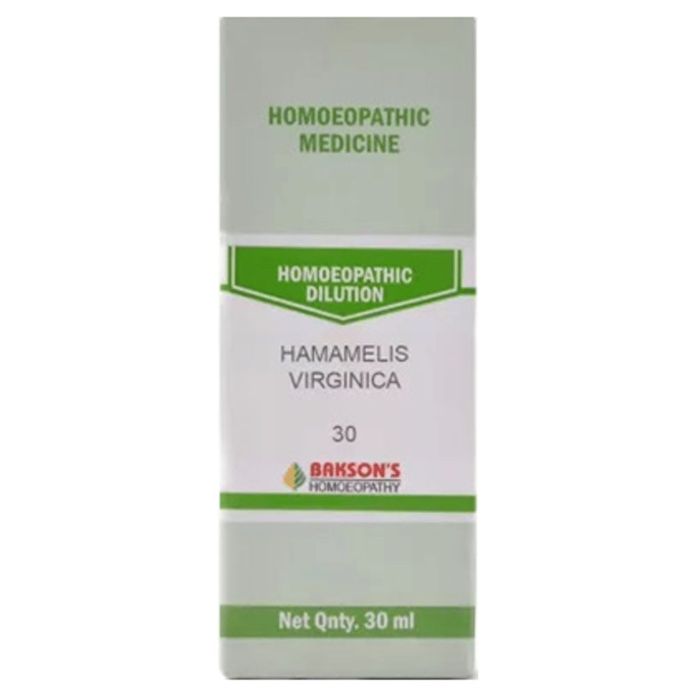 Bakson's Homeopathy Hamamelis Virginica Dilution 30 Bakson's Homeopathy Hamamelis Virginica Dilution 30