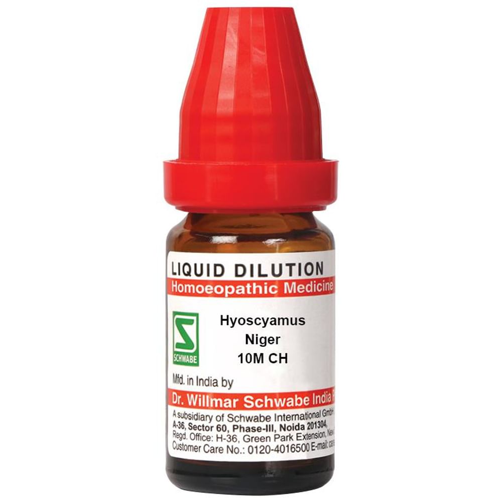 Dr Willmar Schwabe India Hyoscyamus Niger Dilution 10M CH Dr Willmar Schwabe India Hyoscyamus Niger Dilution 10M CH