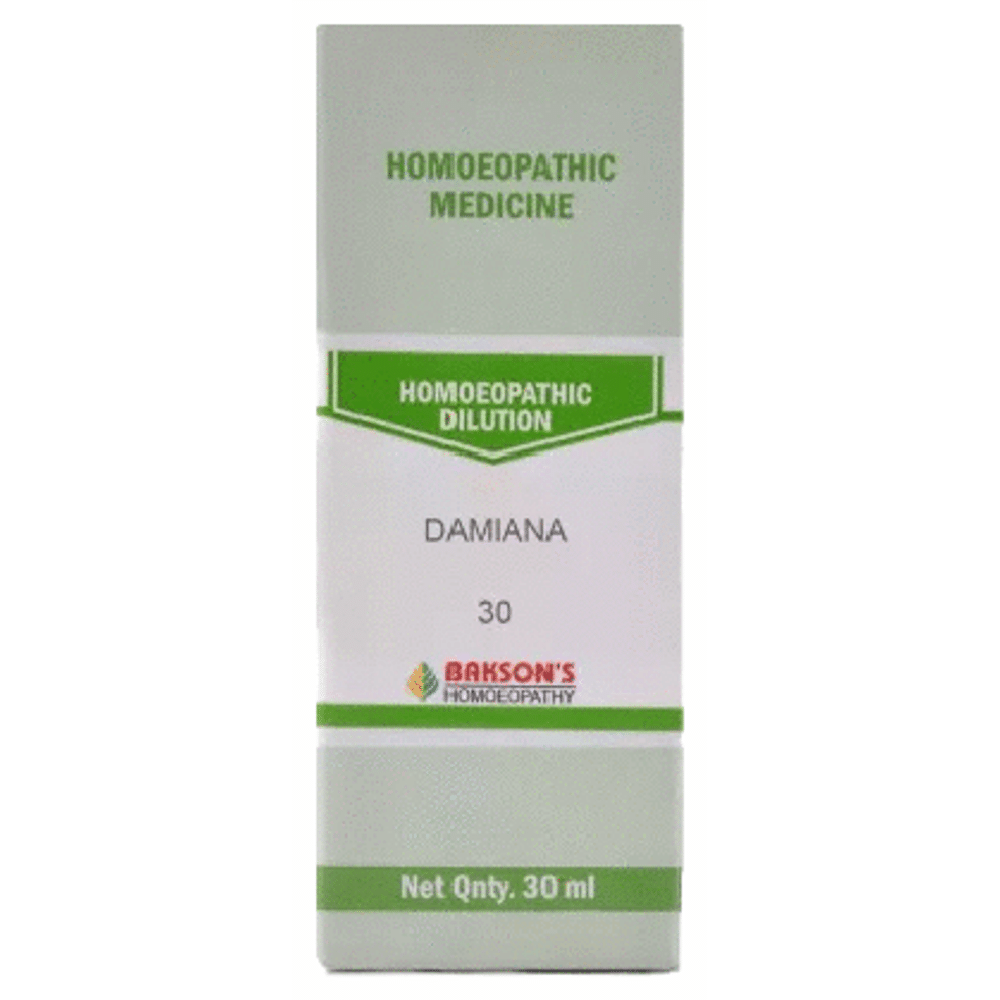 Bakson's Homeopathy Damiana Dilution 30 Bakson's Homeopathy Damiana Dilution 30
