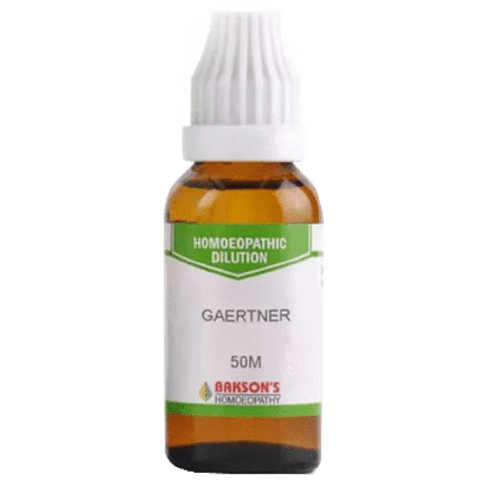 Bakson's Homeopathy Gaertner Dilution 50M