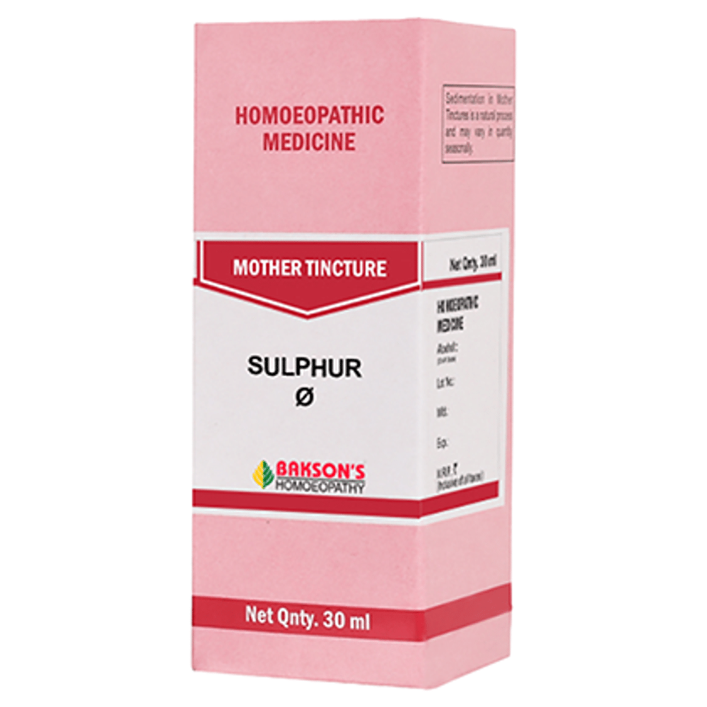 Bakson's Homeopathy Sulphur Mother Tincture Q Bakson's Homeopathy Sulphur Mother Tincture Q