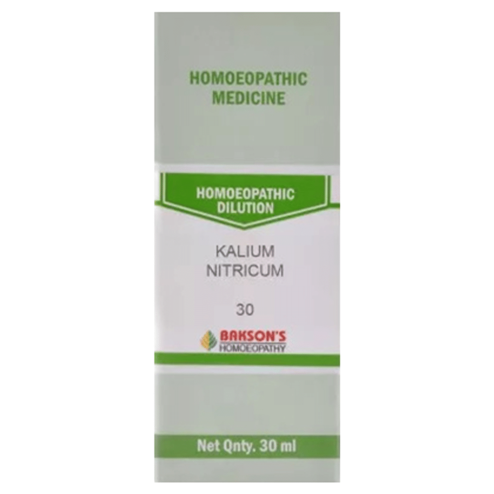 Bakson's Homeopathy Kalium Nitricum Dilution 30 Bakson's Homeopathy Kalium Nitricum Dilution 30